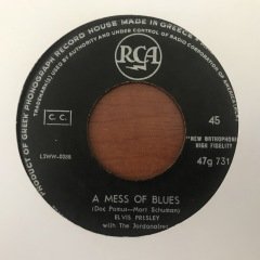 Elvis Presley A Mes Of Blues 45lik Plak