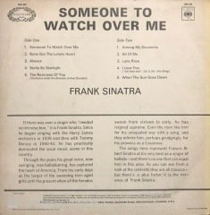 Frank Sinatra Someone To Watch Over Me LP Plak