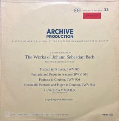 Archiv Produktion Das Schaffen Johann Sebastian Bach LP Plak