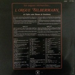 L'orgue Silbermann Les Orgues Retrouvees LP Plak