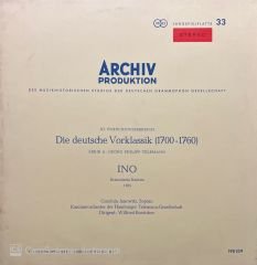Archiv Produktion Die Deutsche Vorklassik LP Plak