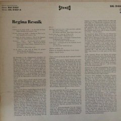 Regina Resnik L'amour Est Oisean Rebelle LP Plak