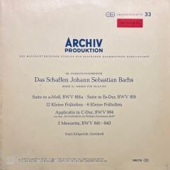 Archiv Produktion Das Schaffen Johann Sebastian Bach LP Plak