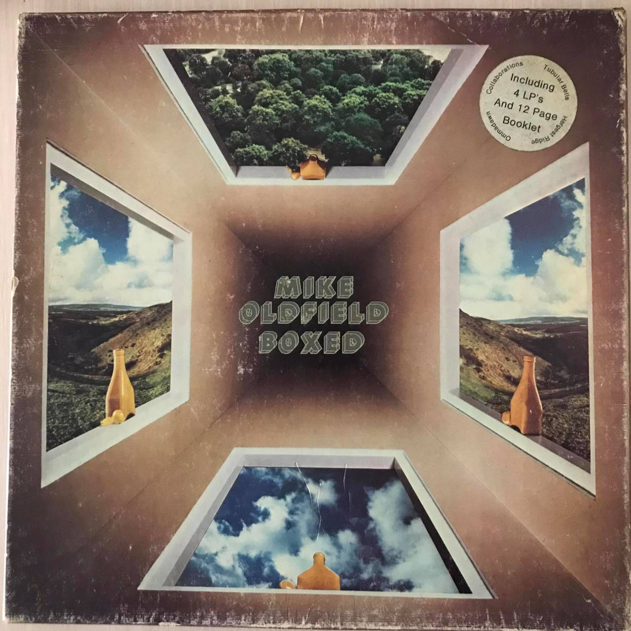 Mike Oldfield Boxed 4 LP Box Set Plak
