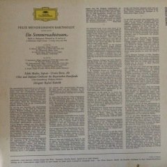 Mendelssohn Bartholdy Ein Sommernachtstraum LP Plak