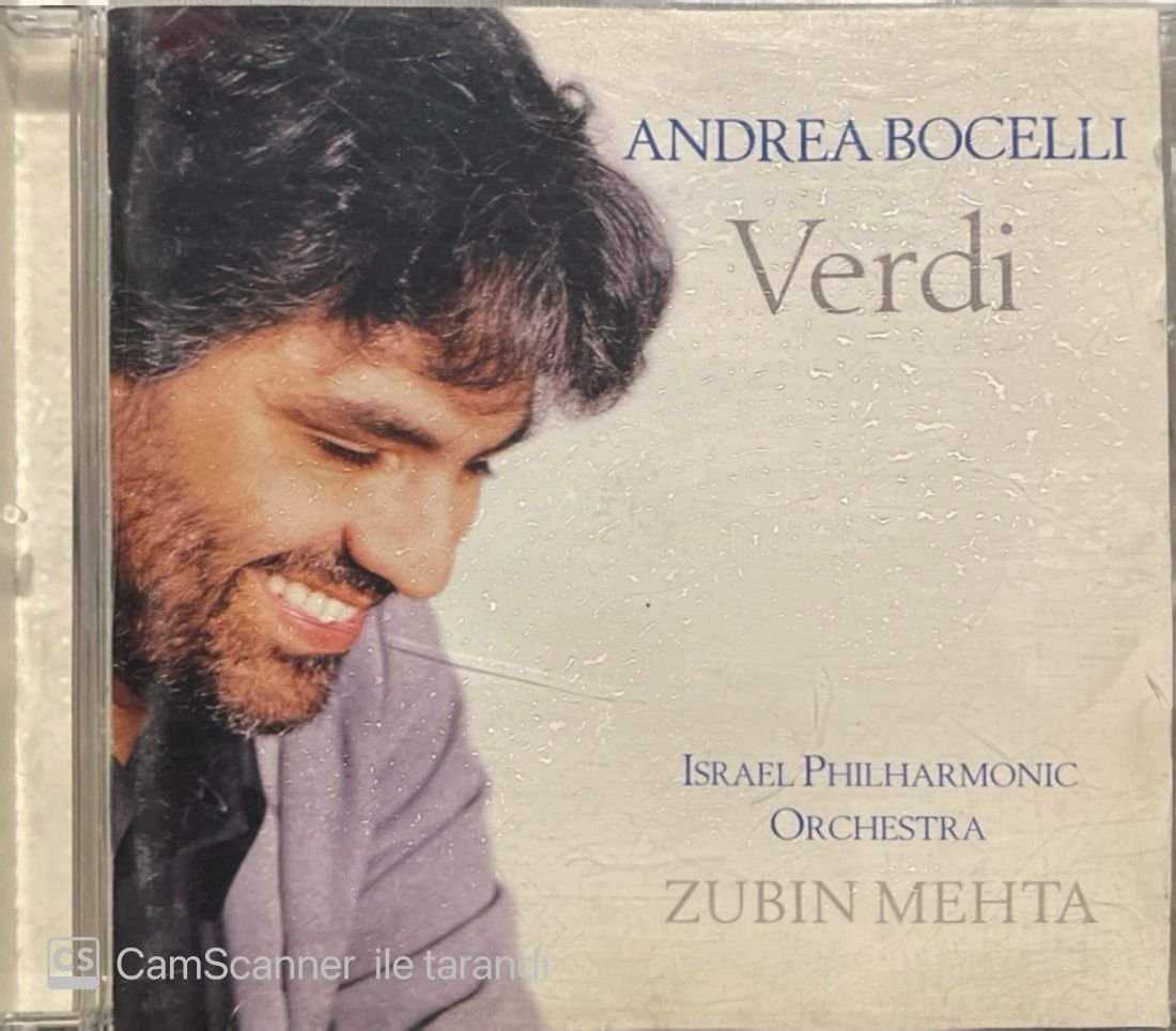 Andrea Bocelli Verdi Zubin Mehta CD