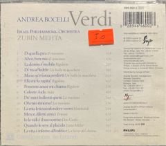 Andrea Bocelli Verdi Zubin Mehta CD