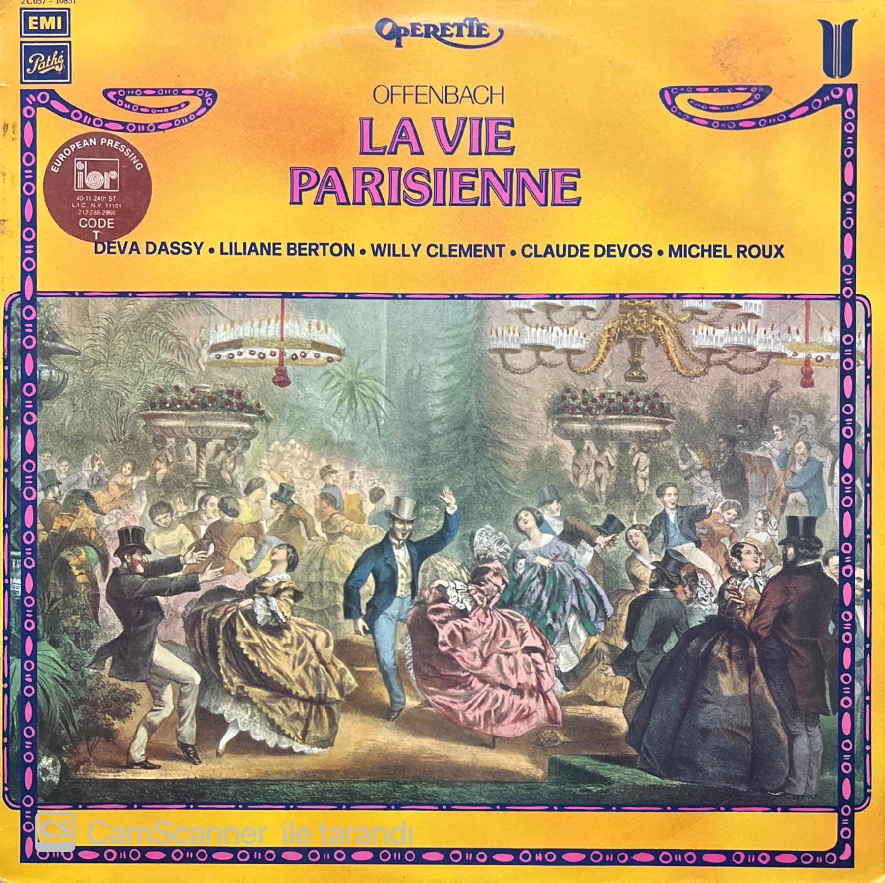 Offenbach La Vie Parissienne LP Plak