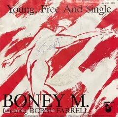 Boney M. Featuring Bobby Farrell Young, Free And Single 45lik Plak