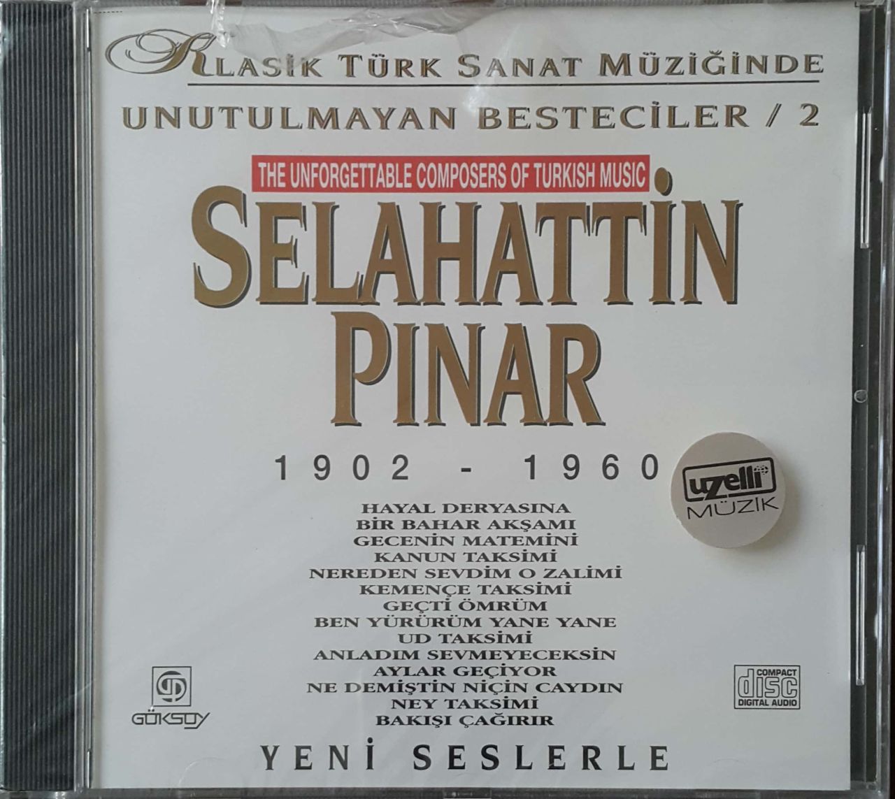 Klasik Türk Sanat Müziğinde Unutulmayan Besteciler/2 Selahattin  Pınar  CD