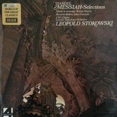 Leopold Stokowski Handel Messiah Selections  LP Plak