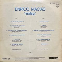 Enrico Macias Melisa LP Plak