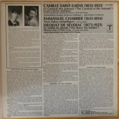 Camille Saint Saens The Carnival Of The Animals LP Plak