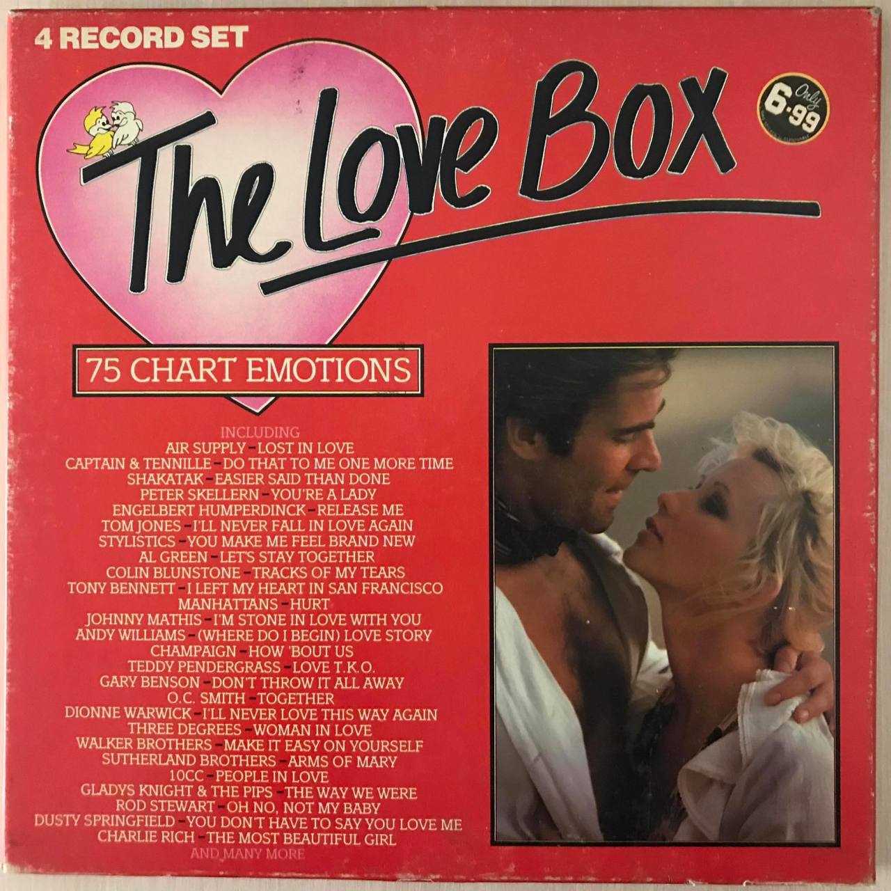 The Love Box 75 Chart Emotions 4 LP Box Set Plak