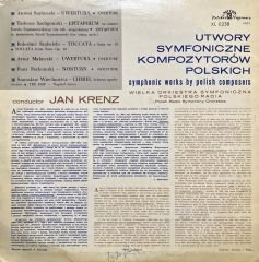 Jan Krenz Symphonic Works By Polish Composers Classic LP Plak