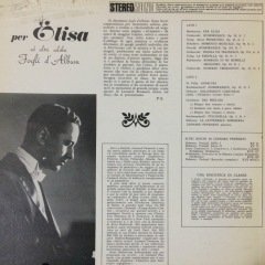 Leonard Pennario Per Elisa LP Plak