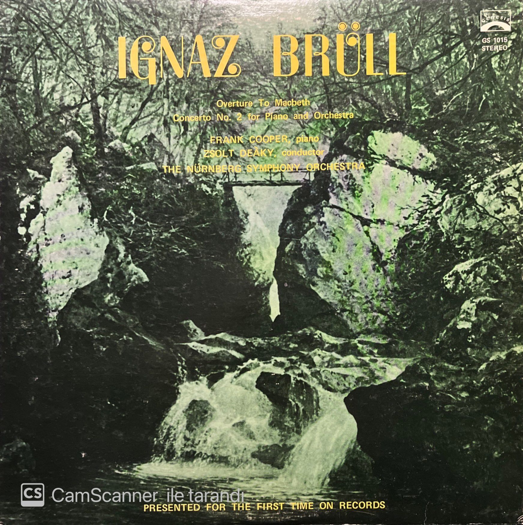 Ignaz Brüll Overture To Machbeth LP Plak