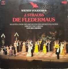 J. Strauss Die Fledermaus Classic Double LP Plak