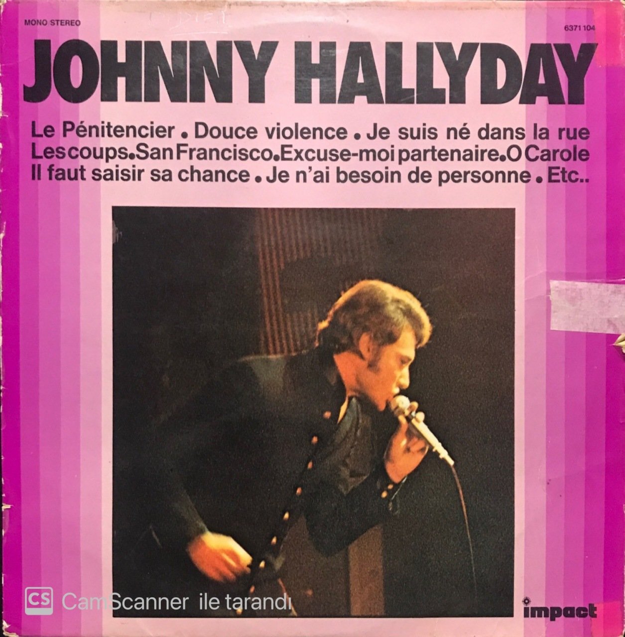Johnny Hallyday Le Penitencier LP Plak