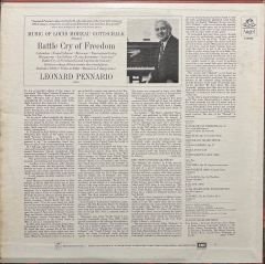 Leonard Pennario Battle Cry Of Freedom LP Plak