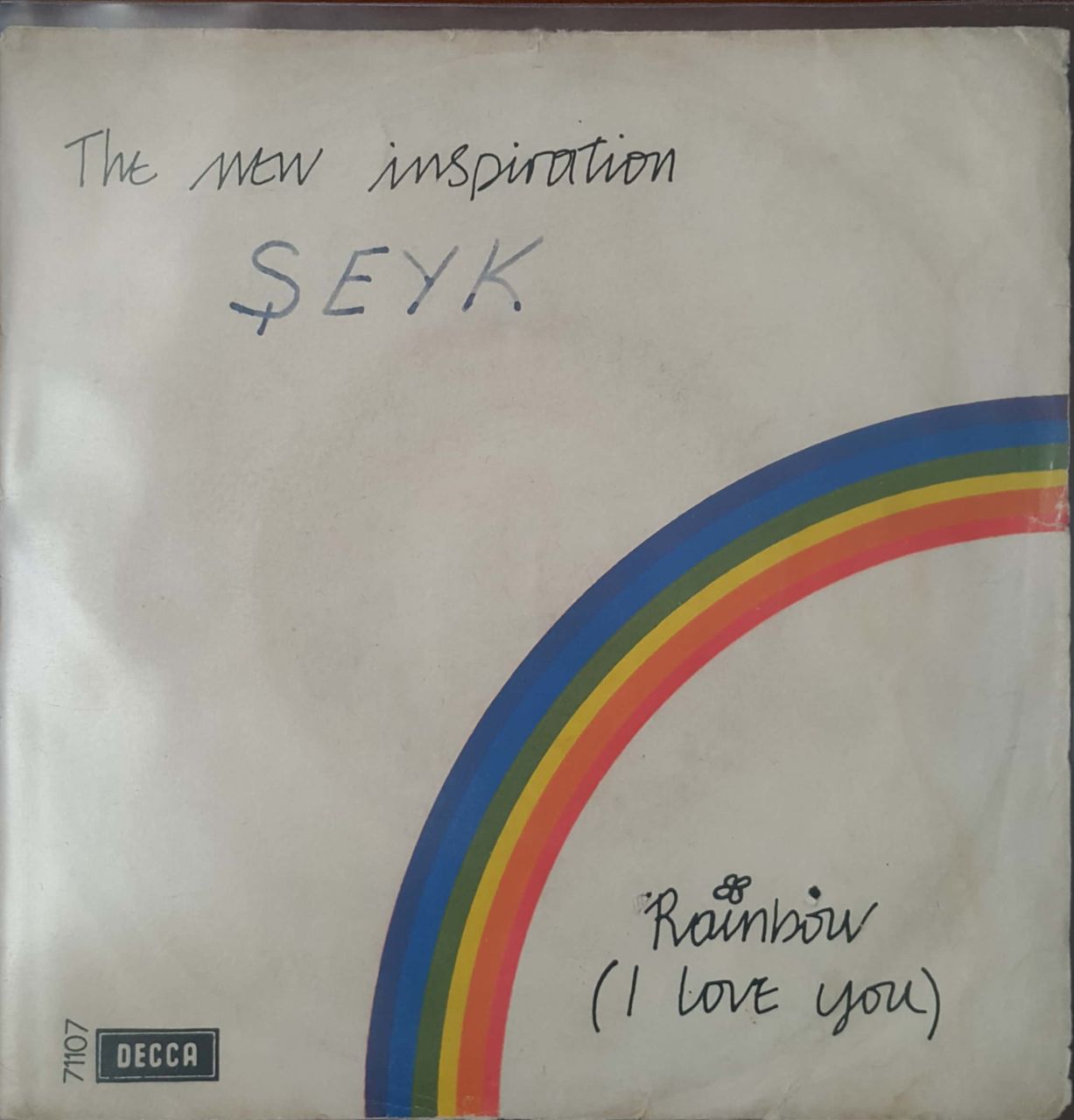 Rainbow (I Love You) Anyway The New İnspiration 45lik Plak