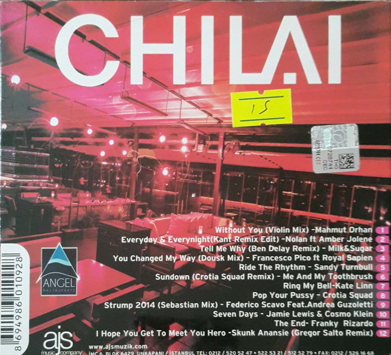 Chilai Bistro Lounge & Bar İstanbul By Mahmut Orhan CD