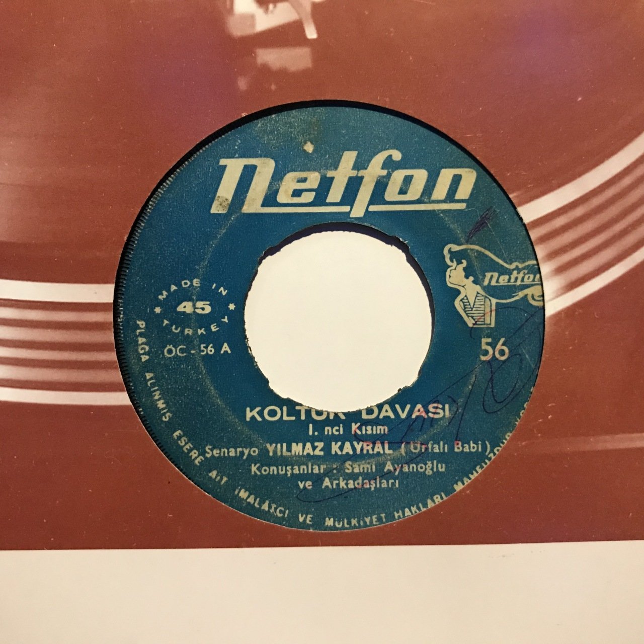 Urfalı Babi Yılmaz Kayral Koltuk Davası 45lik Plak