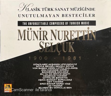 Münir Nurettin Selçuk 1900-1981 CD