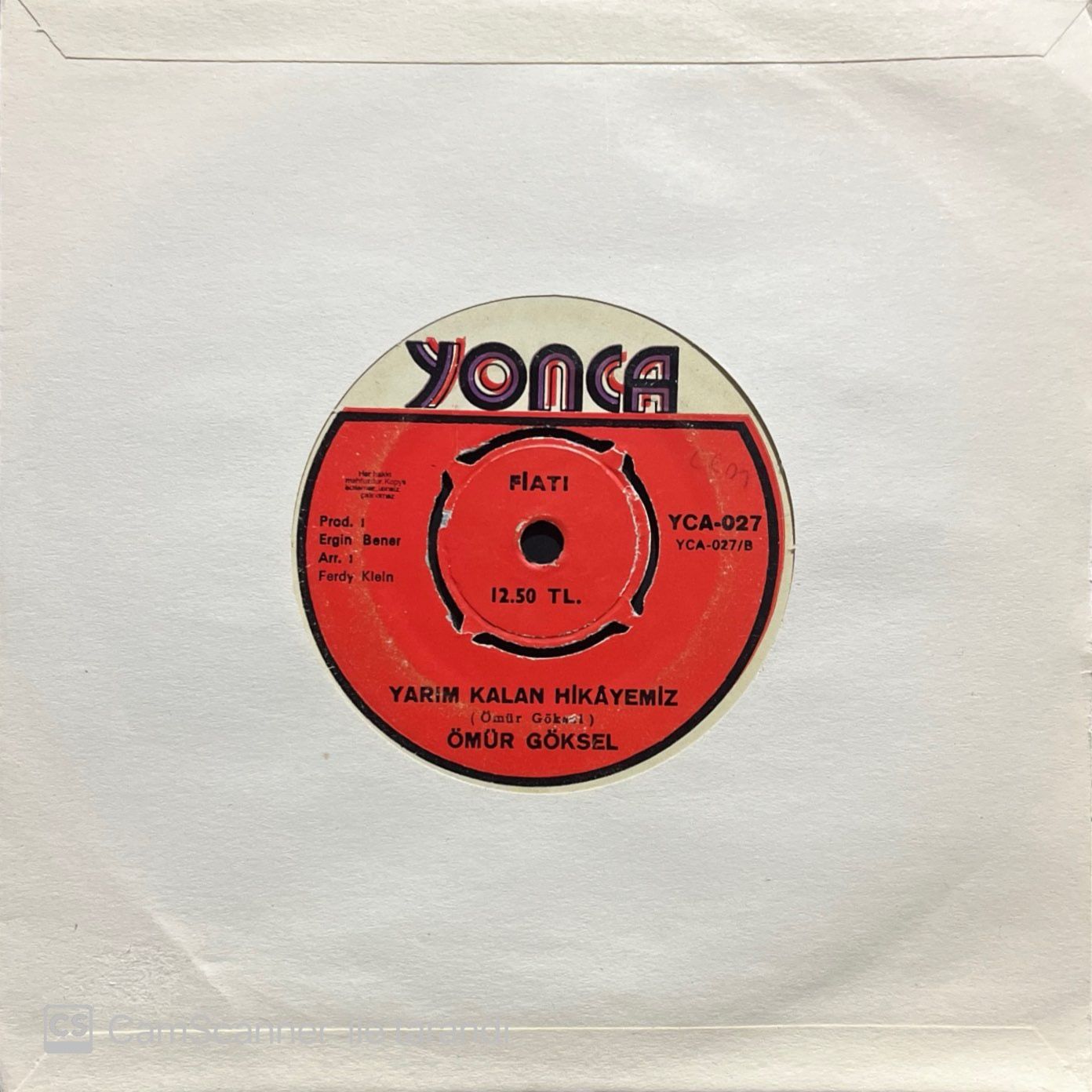 Ömür Göksel Sevemem Artık 45lik Plak