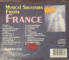 Musical  Souvenirs From France CD
