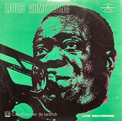 Louis Armstrong Live Recording LP Plak
