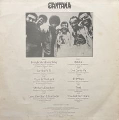 Santana Santana LP Plak