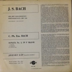 Bach Aria Mit Verschiedenen LP Plak