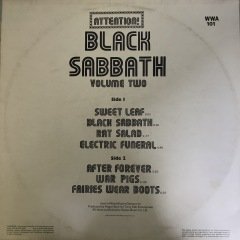 Black Sabbath Volume Two LP Plak