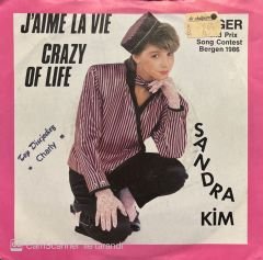 Sandra Kim J'aime La Vie 45lik Plak