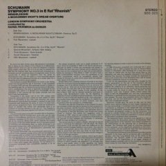 Schumann Symphony No.3 LP Plak