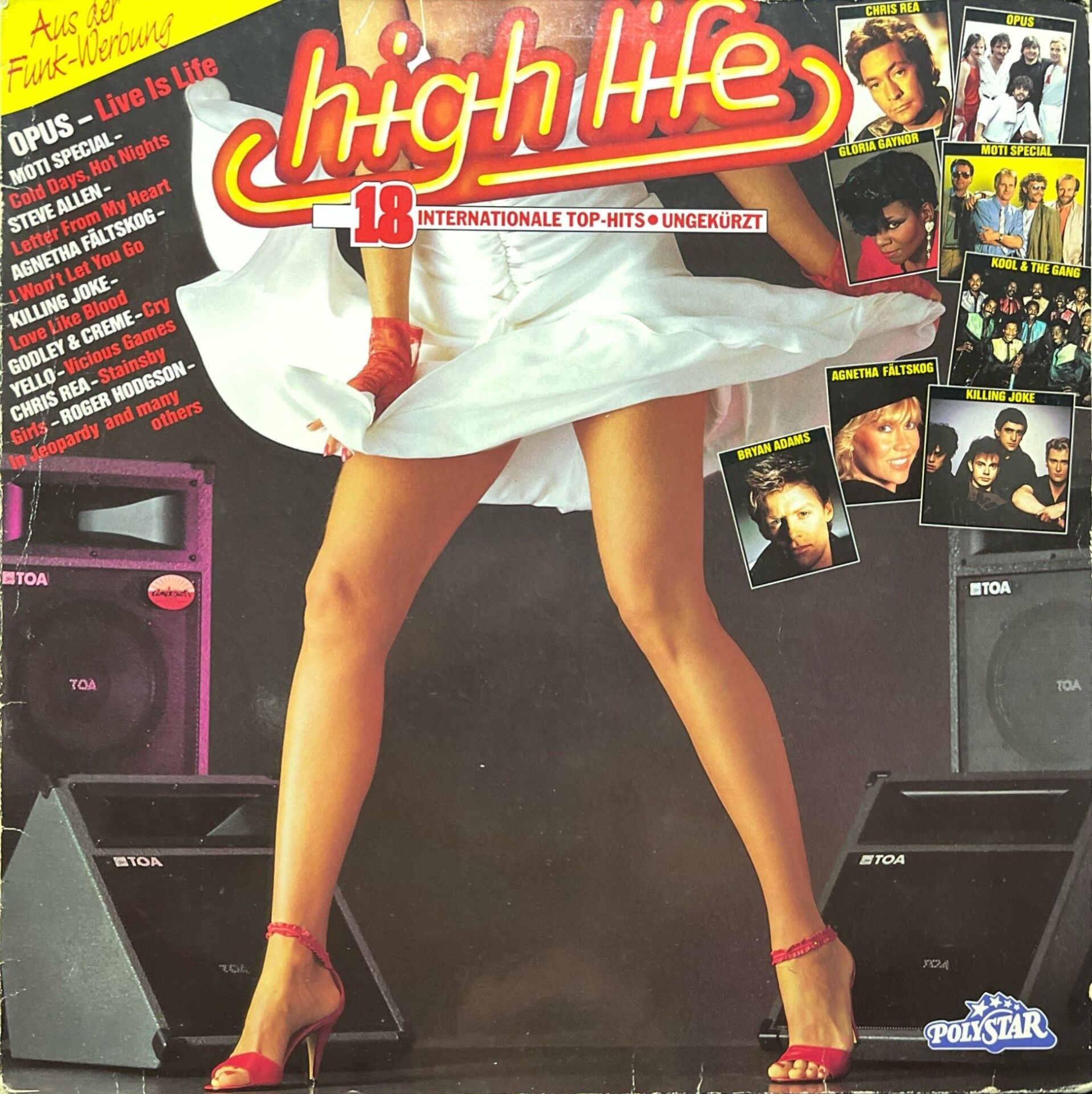 High Life 18 Internationale Top-Hits (Opus Live Is Life) LP Plak