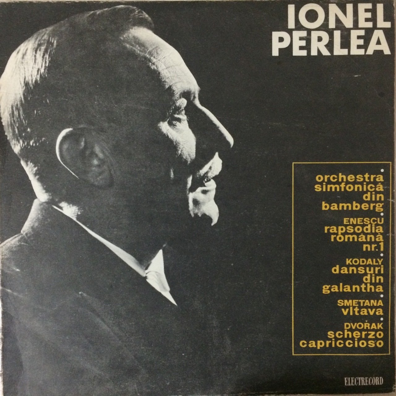 Ionel Perlea Orchestra Simfonica Din Bamberg  LP Plak