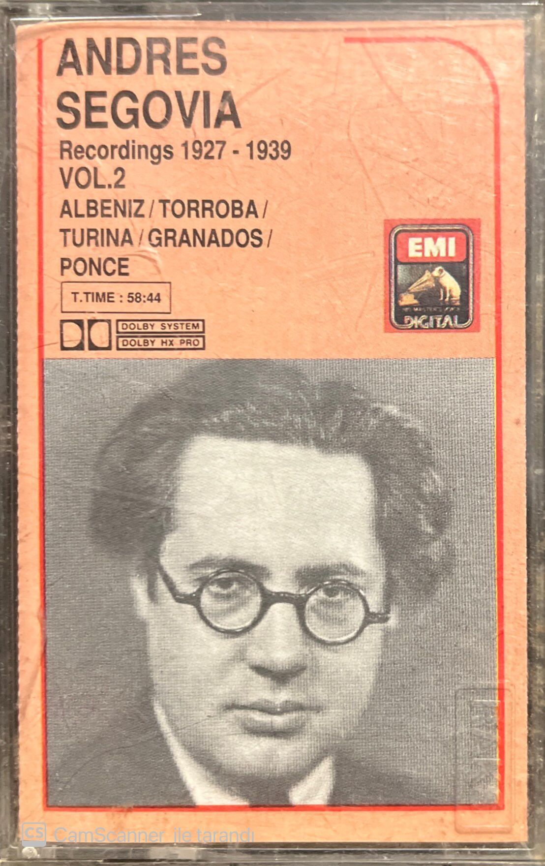 Andreas Segovia Recordings 1927-1939 Kaset