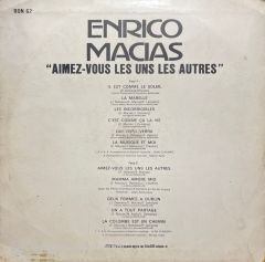 Enrico Macias Aimez-vous Les Uns Autres LP Plak