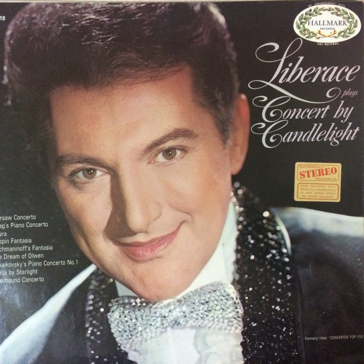 Liberace Concert By Candlelight LP Plak