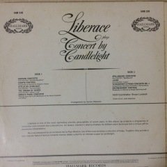 Liberace Concert By Candlelight LP Plak