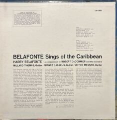 Harry Belafonte Sings Of The Caribbean LP Plak