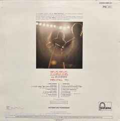 Nana Mouskouri Recital 70 LP Plak