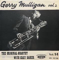 Gerry Mulligan Vol.2 The Original Quartet With Chet Baker LP Plak