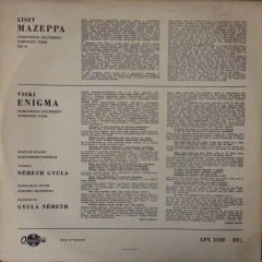 Liszt Mezeppa Viski Enigma LP Plak