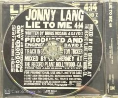Johnny Lang Lie To Me Maxi Single CD