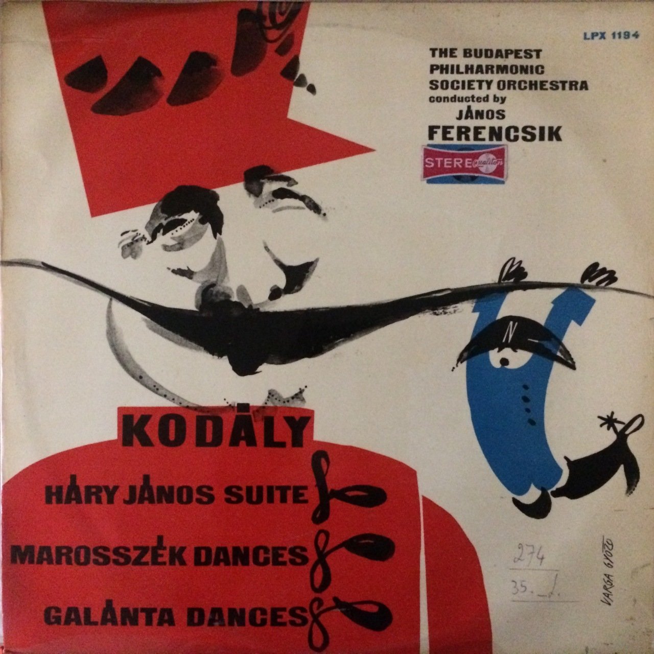 Kodaly Hary Janos Suite LP Plak