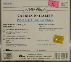 Capricco İtalien Peter I.Tschaikowsky Cd