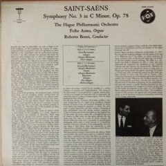 Camille Saint Seans Symphony No.3 İn C Minor LP Plak